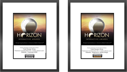 Horizon Interactive Awards Silver and Bronze Awards for Responsive Web Design