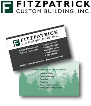 Fitzpatrick Custom Building Logo and Business Card