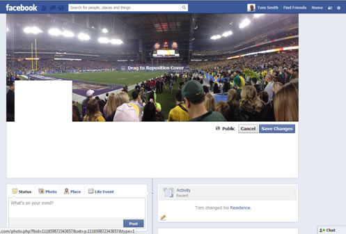 Facebook Account Setup Cover Photo
