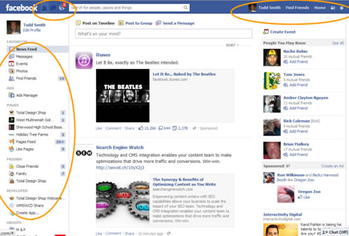Facebook Account Setup News Feed Navigation