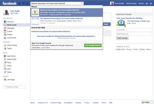 Facebook Account Setup Search