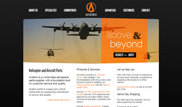 Aviation Web Design for Aviatrix