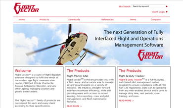 Aviation Web Design for Flight Vector